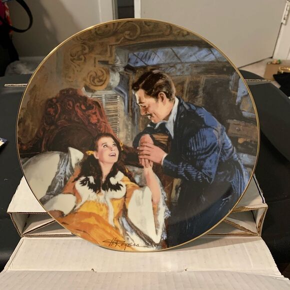 🆕 Gone with the Wind Howard Rogers Fine China Plate Memorabilia - Picture 1 of 3